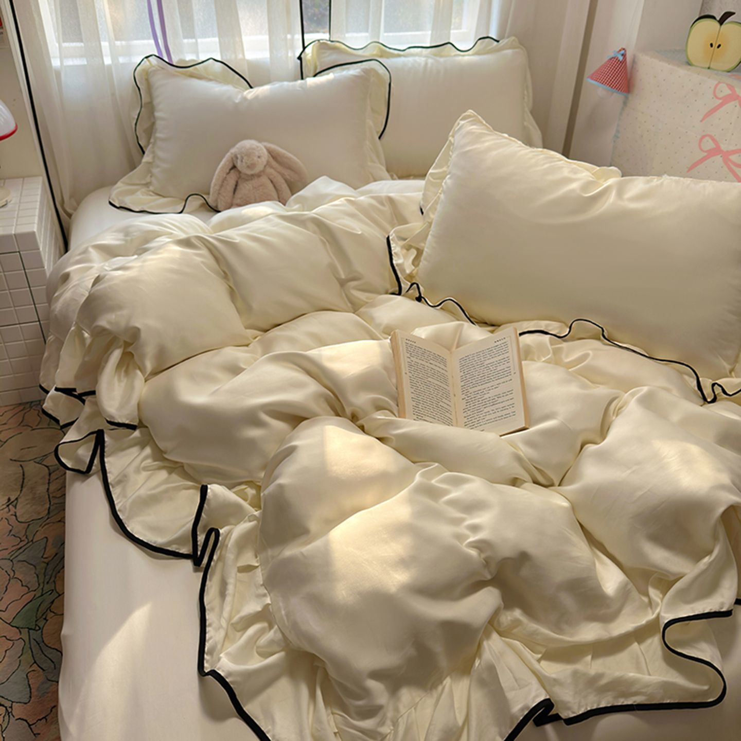 Silk Sheet Set - Lüks Buz İpeği Soğutucu Yatak Örtüsü
