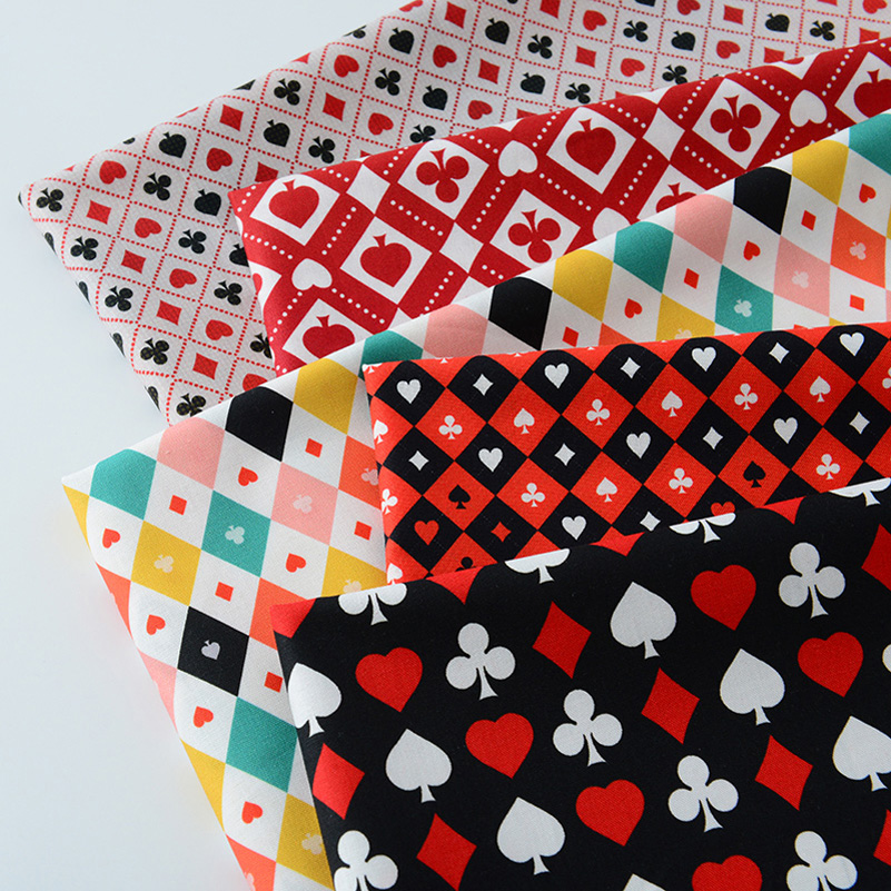 Home Textiles And Decor - Ins Poker Elemanı Pamuk Dijital Baskı